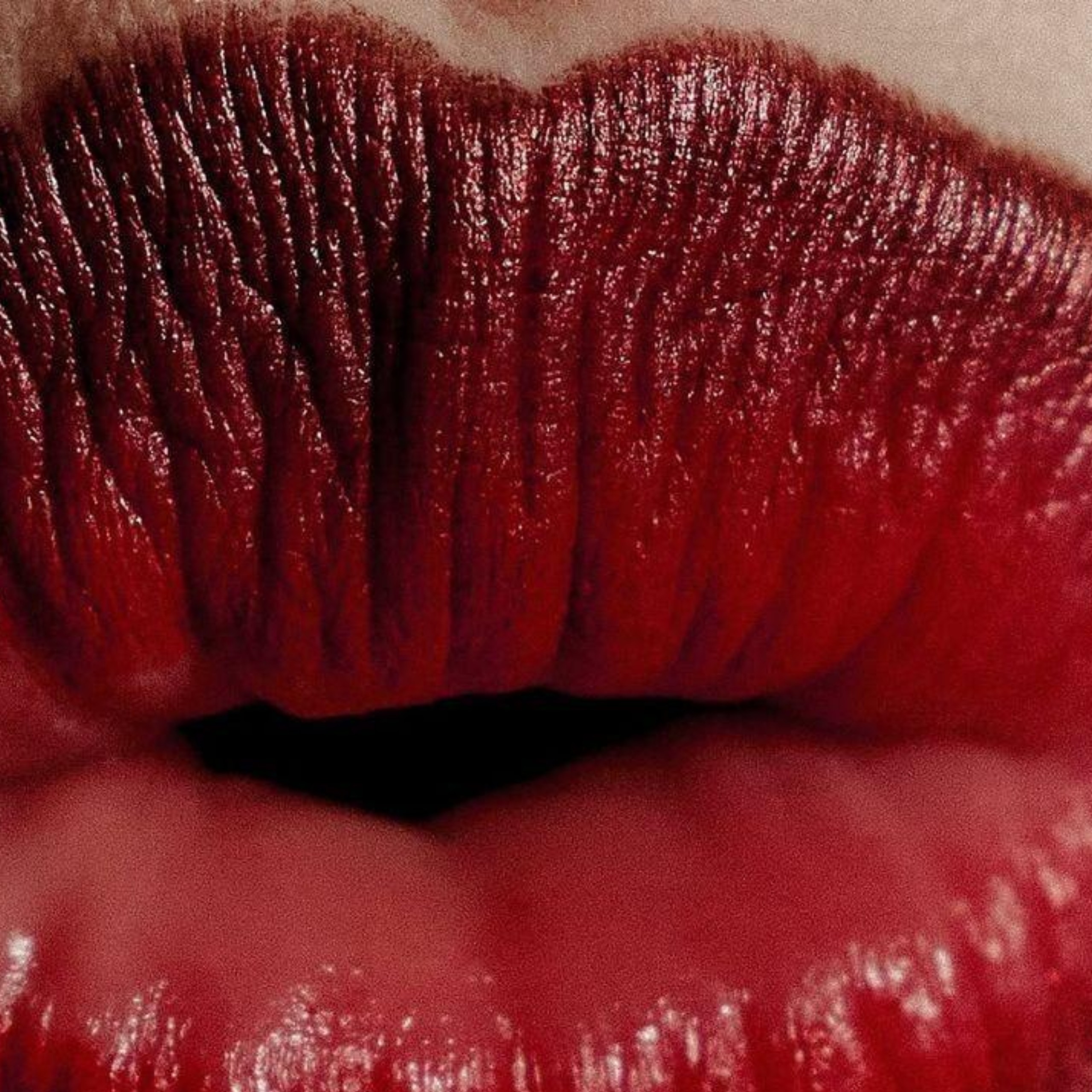 Red Lip, Barefaced: The Effortless Party Look.